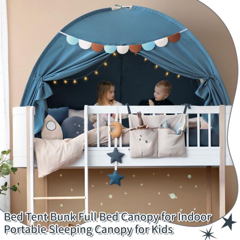 Toldo para Cama Razee 194 cm x 139 cm x 132 cm Azul Denim