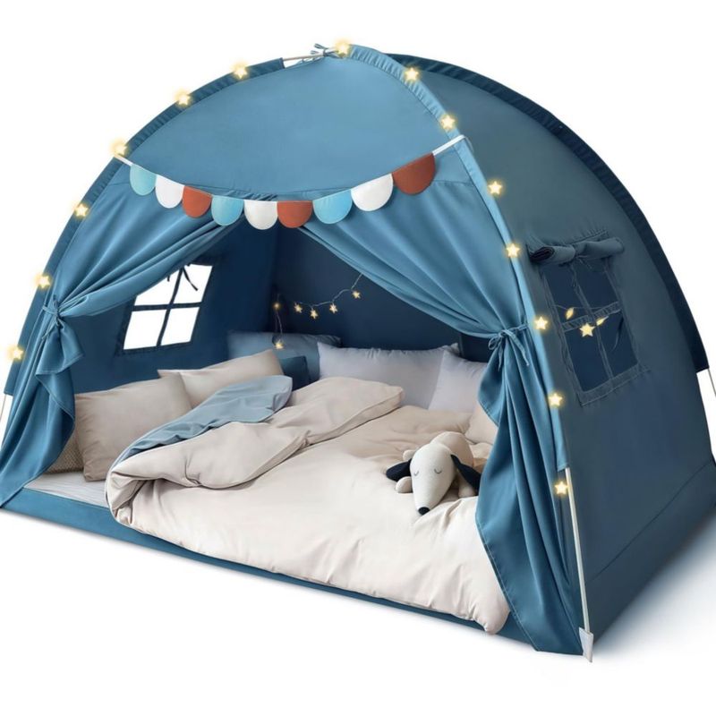 Toldo para Cama Razee 194 cm x 139 cm x 132 cm Azul Denim