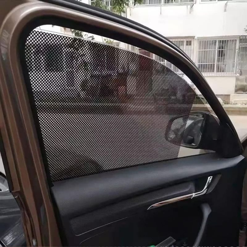 Cortina para Ventana Blilo 42 × 38 cm Negra de Adhesión Estática