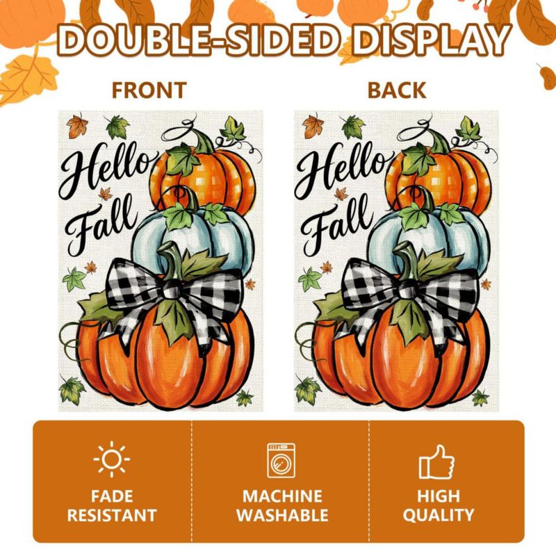 Bandera de jardín Agroon 30x46 cm Calabaza doble cara