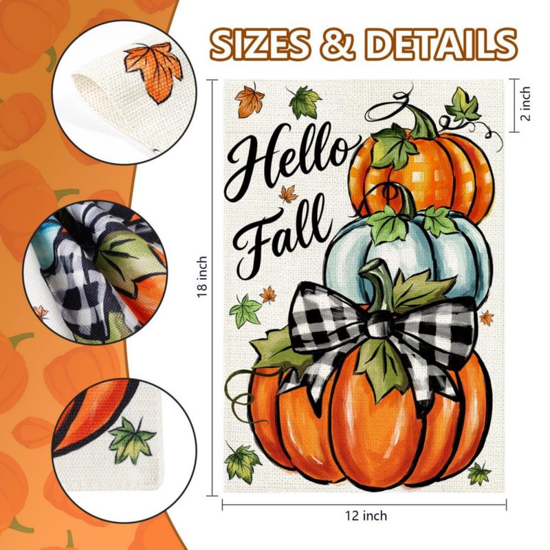 Bandera de jardín Agroon 30x46 cm Calabaza doble cara