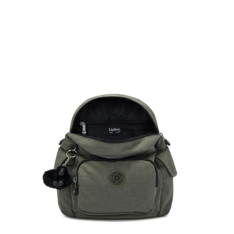 MOCHILA Kipling CITY PACK MINI 14x27x29 cm Verde Musgo
