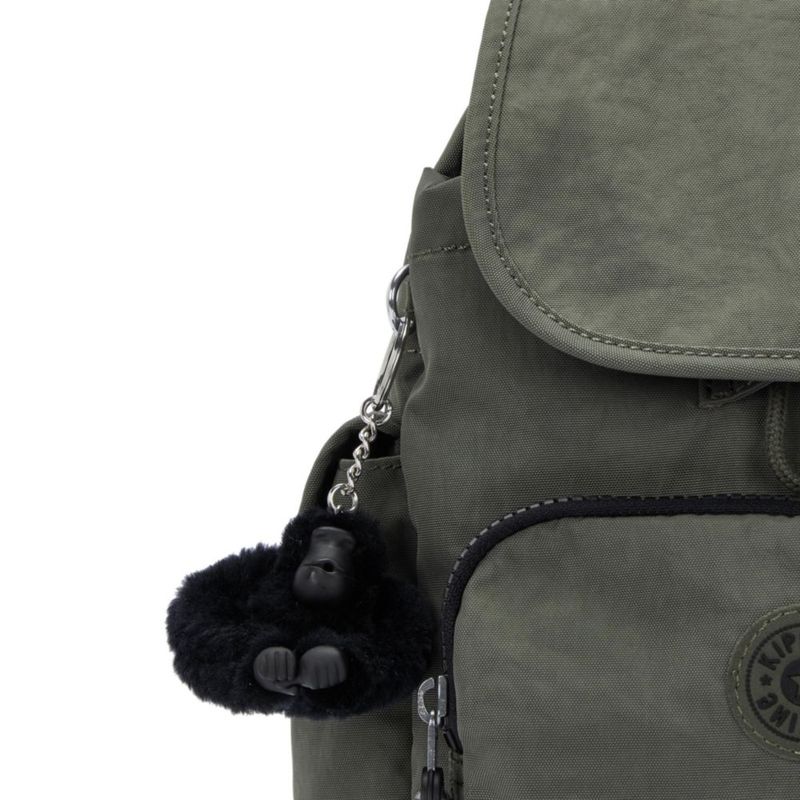 MOCHILA Kipling CITY PACK MINI 14x27x29 cm Verde Musgo