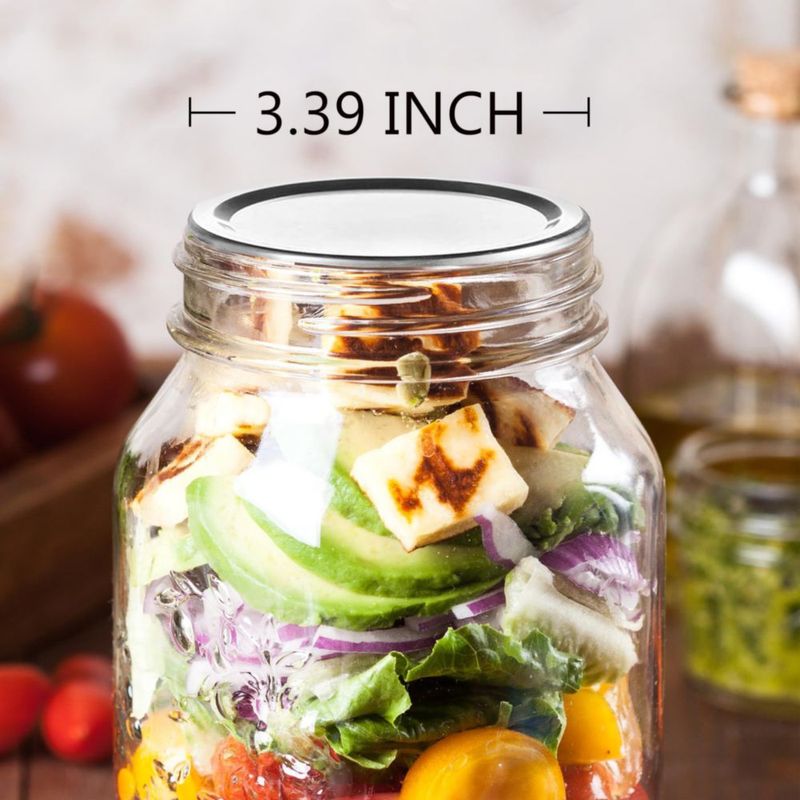 Tapas para Conservas SLifeJars de Boca Ancha 150 uds 86 mm Plateado
