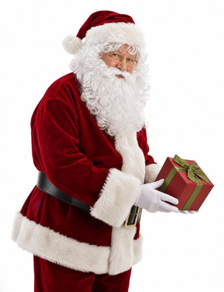 Traje de Papá Noel Potalay 11 piezas XL de lujo