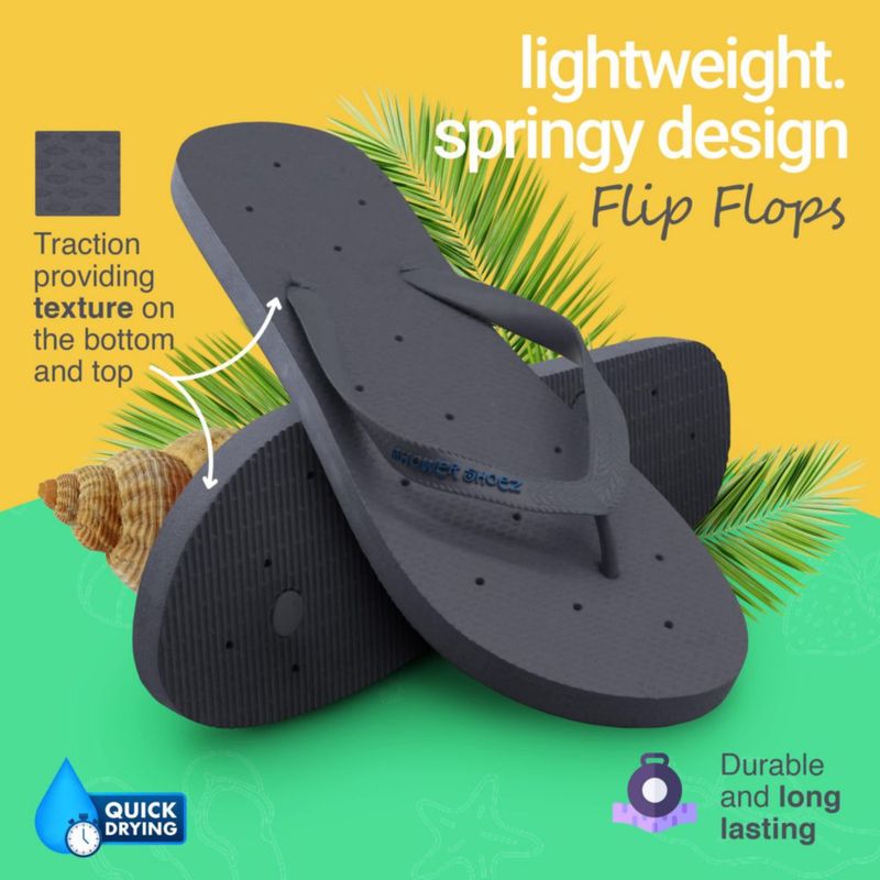 Sandalia Shower Shoez 27-28 cm Gris Antideslizante