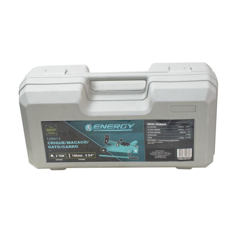 Gato Hidráulico Energy de 2 Toneladas Compacto 5.5kg FJ300/1 K