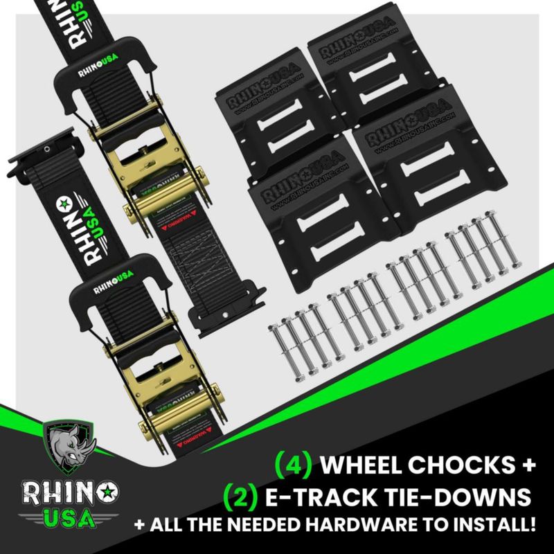 Correa de Carga Rhino USA 4500 lb – 2 Correas y 4 Cuñas