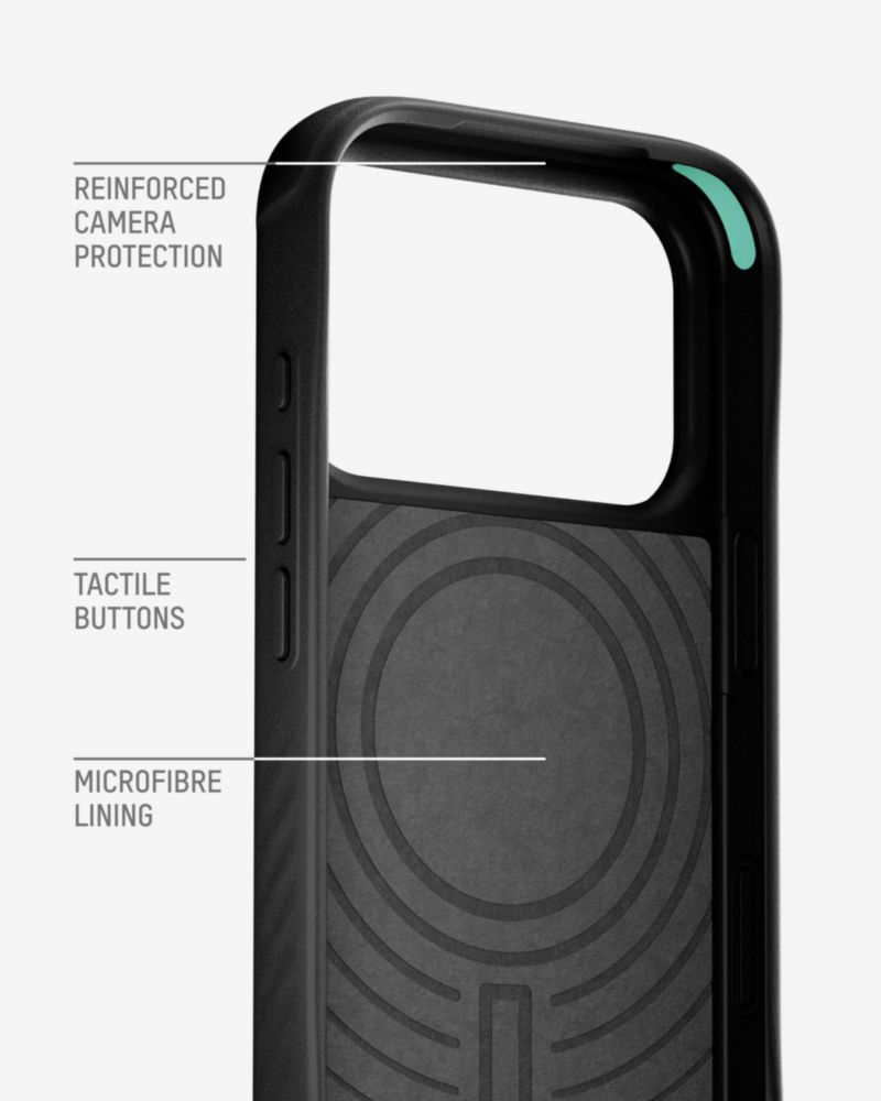Funda Mous iPhone 17 Pro Limitless de cuero negro