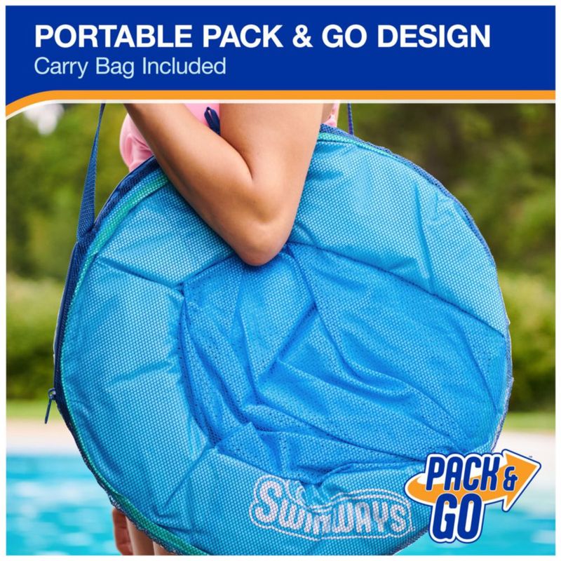 Tumbona para piscina SwimWays Spring Float Premium color azul cielo