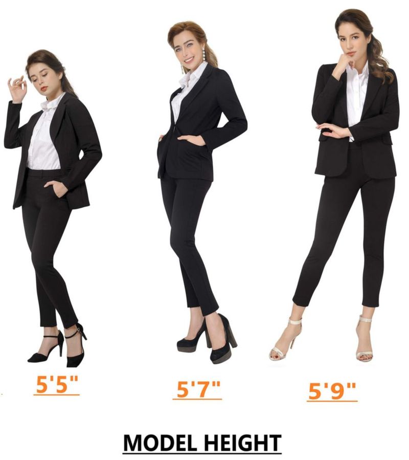 Traje de Negocios de Dos Piezas Marycrafts Negro