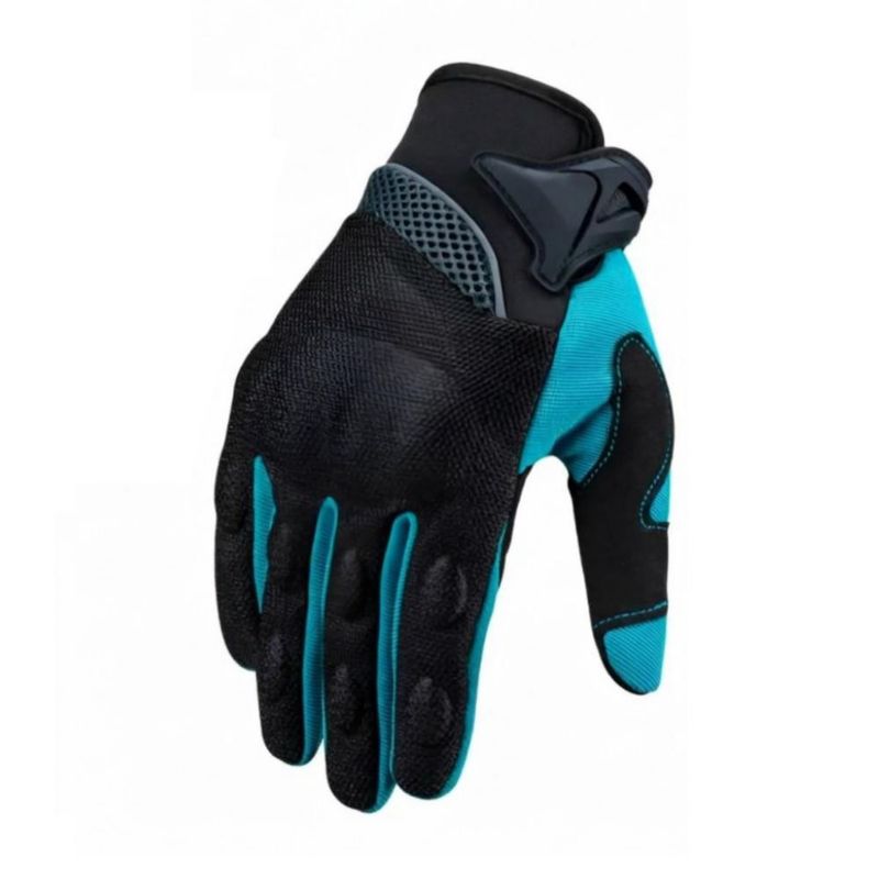 Guantes Para Motociclista Mujer Y Hombre Turquesa