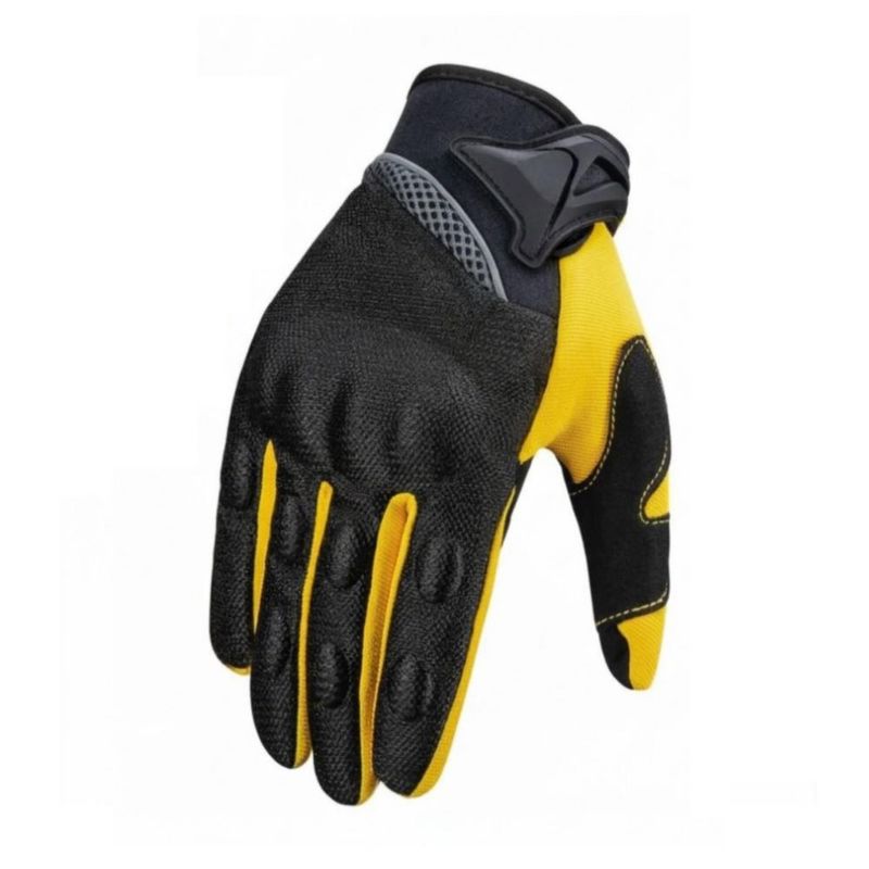 Guantes Para Motociclista Mujer Y Hombre Amarillo