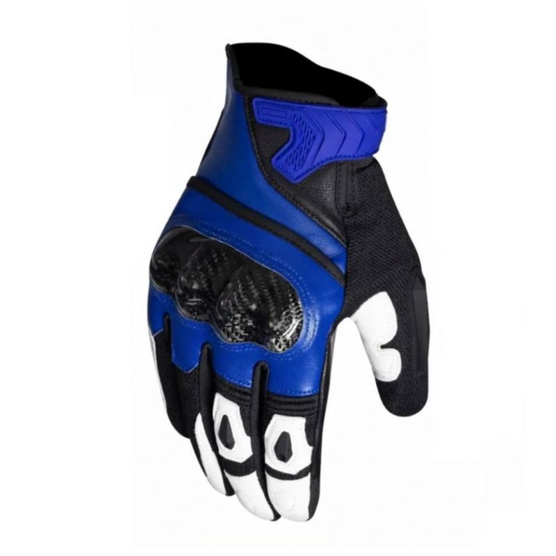 Guantes Para Motocicleta De Piel Hombre Y Mujer Azul