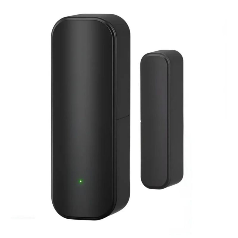 Detector Inteligente Sensor Alarma Wifi Para Puertas, Sensores de Puerta y Ventana WiFi para Seguridad en el Hogar, Color Negro
