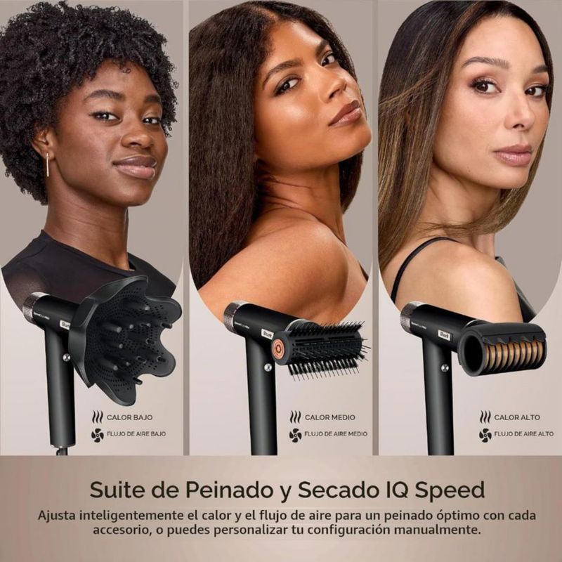 Shark SpeedStyle Pro – Secadora de cabello profesional de alta velocidad con accesorios de peinado para cabello rizado y crespo
