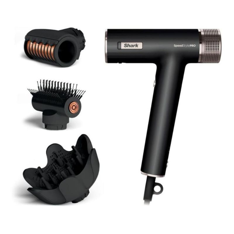Shark SpeedStyle Pro – Secadora de cabello profesional de alta velocidad con accesorios de peinado para cabello rizado y crespo