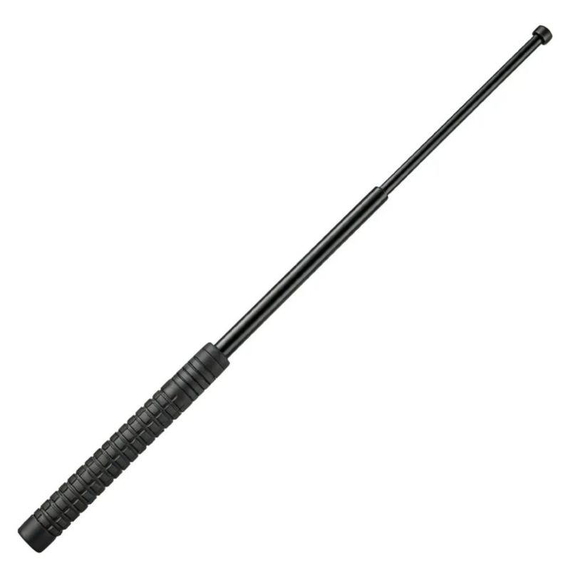 Bastón Retráctil Táctico Seguridad Defensa Personal 26-65cm, para Defensa Casa Salir, con Funda Color Negro