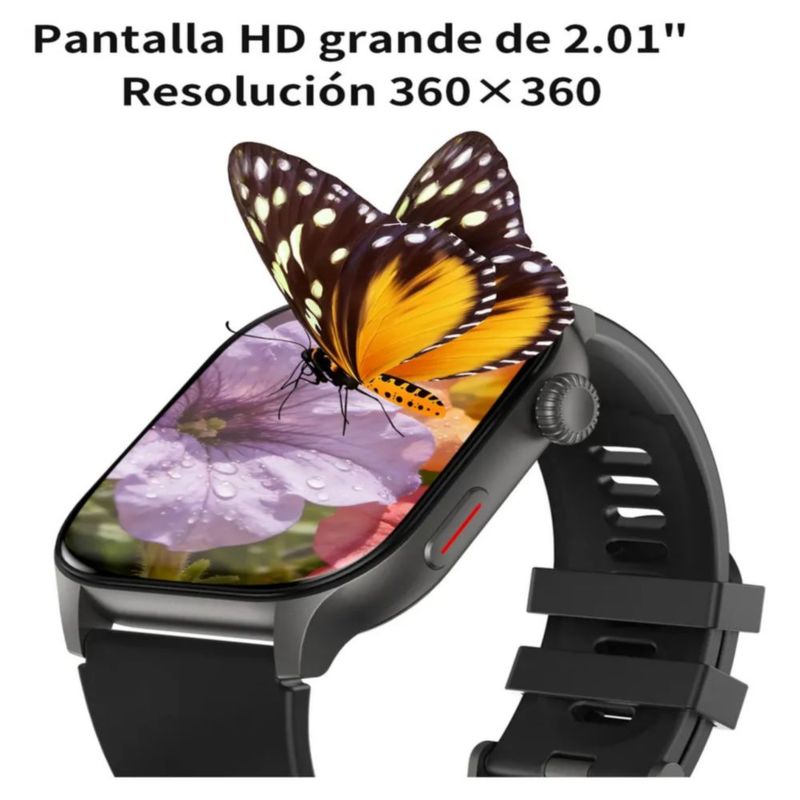 Smartwatch Reloj Inteligente Bluetooth Llamadas, Color Negro