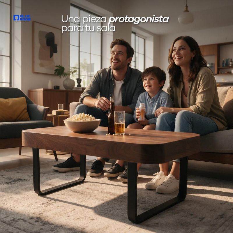 Mesa de centro minimalista para sala, moderna y elegante tessa