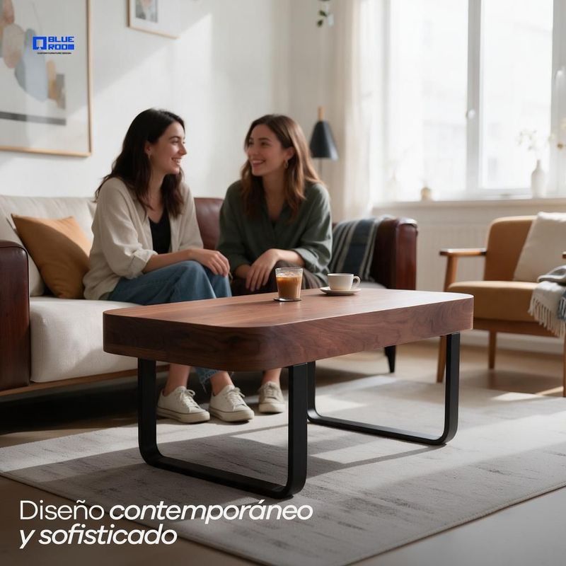 Mesa de centro minimalista para sala, moderna y elegante tessa