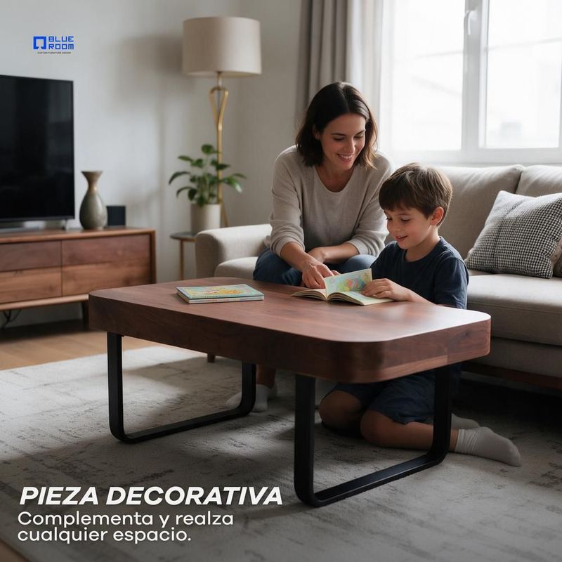Mesa de centro minimalista para sala, moderna y elegante tessa