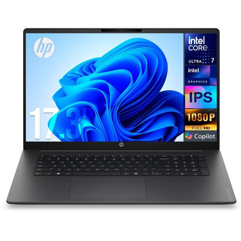 Laptop hp omnibook 3 17 core ultra 7 32gb 512gb 17.3" ips