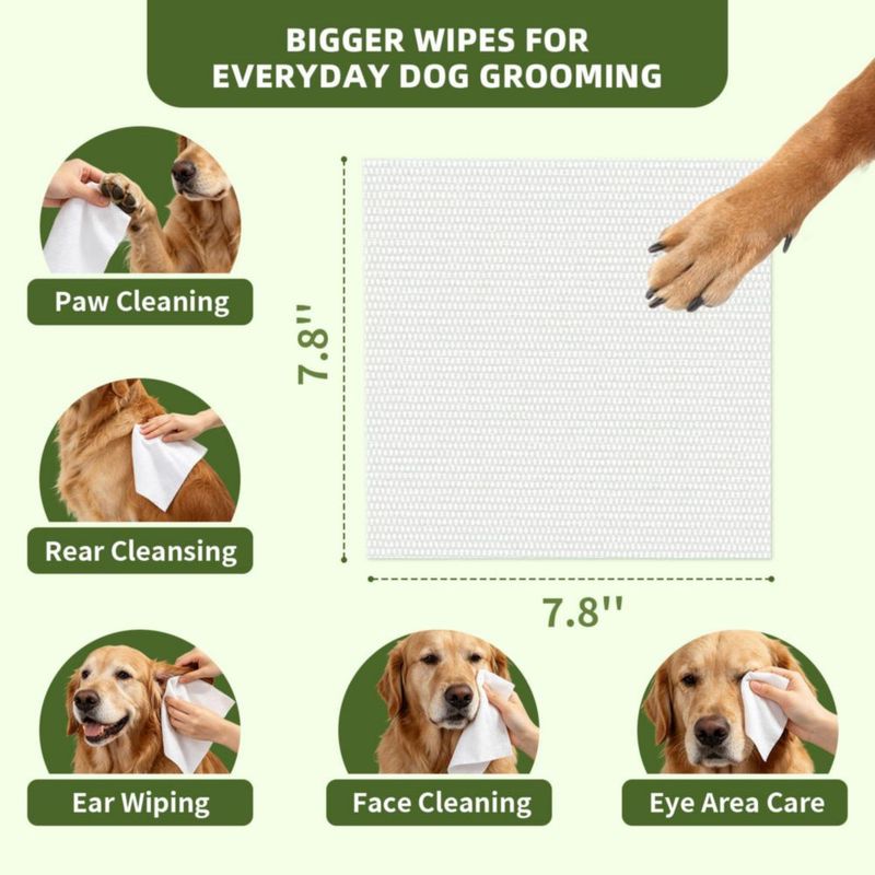 Toallitas para perros IMMHABI 600 unidades sin perfume a base de plantas
