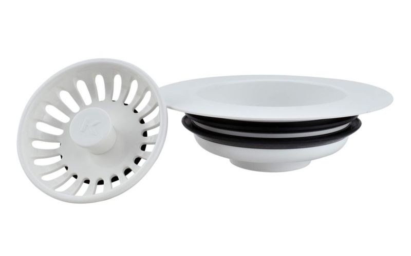 Tapón de desagüe para fregadero Plumb Pak K5461 de goma blanca