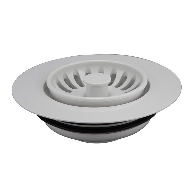Tapón de desagüe para fregadero Plumb Pak K5461 de goma blanca