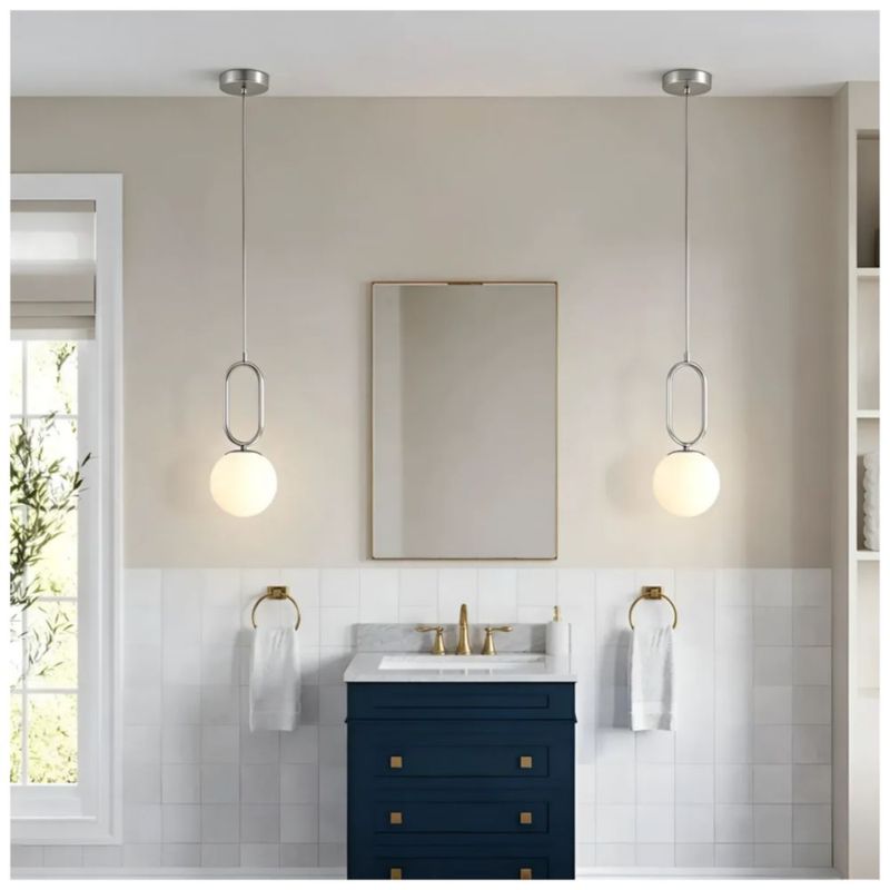 Lámparas Decorativas Lampara Para Sala Lampara Para Recamara, Color Plata