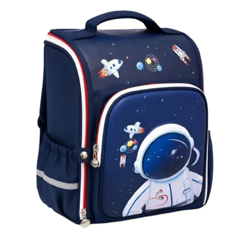 Mochila Escolar Mochila Para Niños Impermeable Astronauta, Color Azul