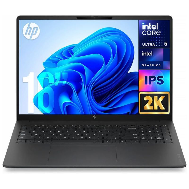 Laptop hp omnibook 3 core ultra 5 16gb 512gb 16" touch 2k