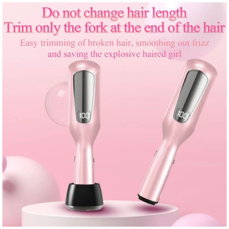 Máquina Para Quitar Cutículas Y Puntas Dañadas, Color Rosa