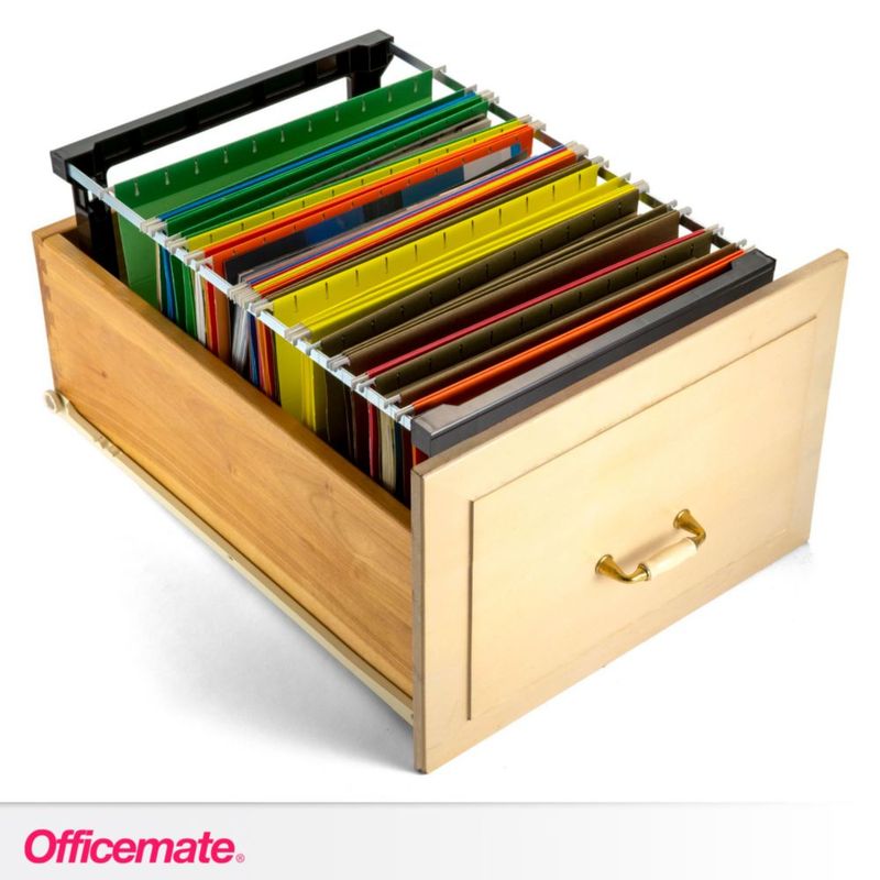 Marco para carpetas colgantes Officemate 36‑46 cm negro