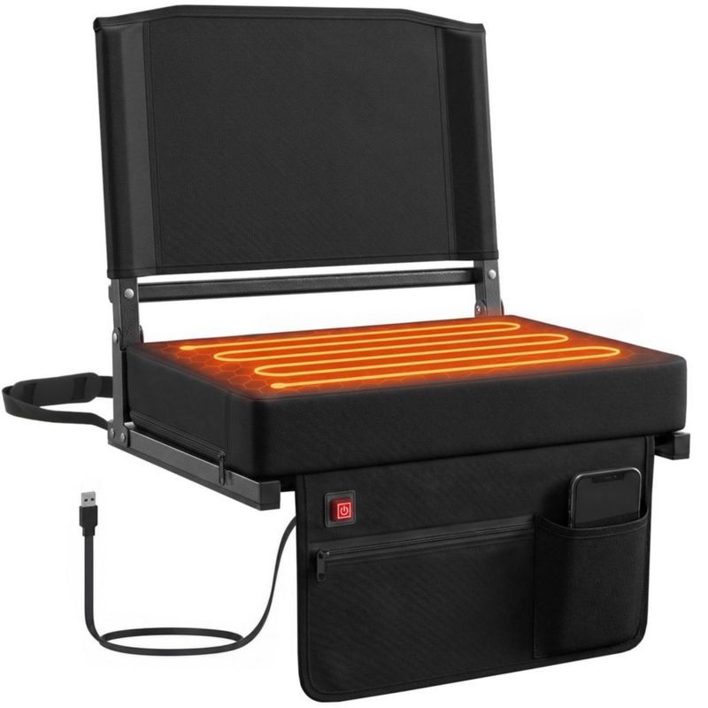 Asiento de estadio Sekey calefaccionado de 3 niveles negro 1 unidad