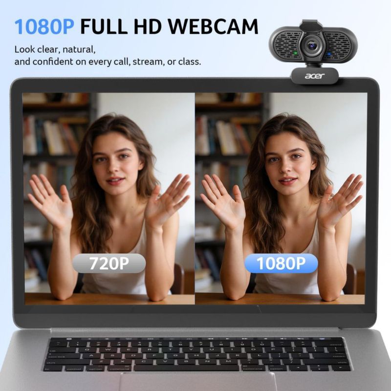 Cámara web Acer 1080p (4 unidades) para streaming en PC