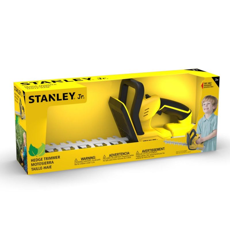 Cortadora de setos de juguete roja caja de herramientas Stanley Jr funciona con pilas