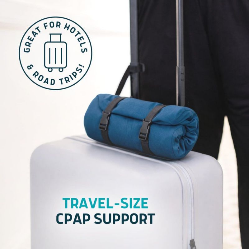 Almohada CPAP Lunderg de viaje espuma de memoria 28 × 46 cm