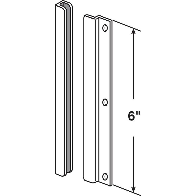 Placa de refuerzo de puerta Prime-Line U 9512 de latón 15 cm