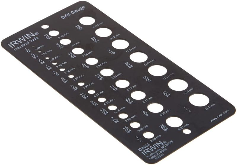 Broca IRWIN calibre de acero 16 — 127 mm 29 orificios