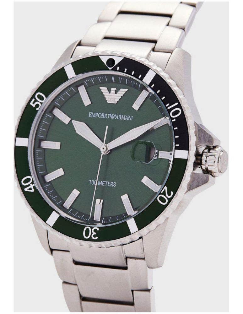 Reloj Emporio Armani Diver AR11338 de Acero Inoxidable Para Hombre