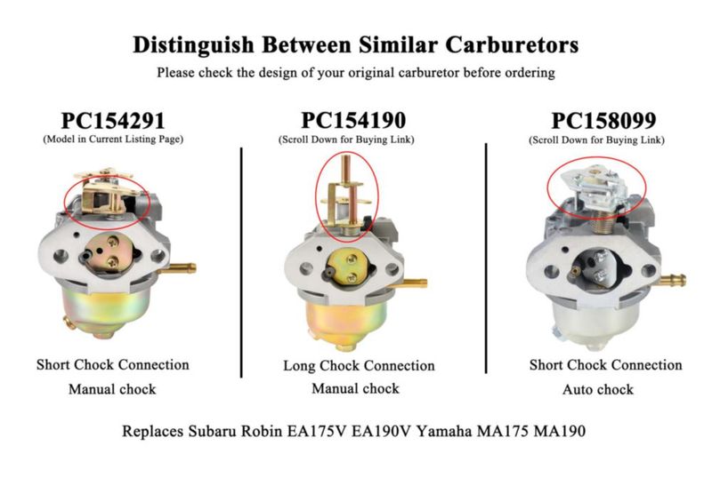 Kit de carburador Pro Chaser EA190V EA175V