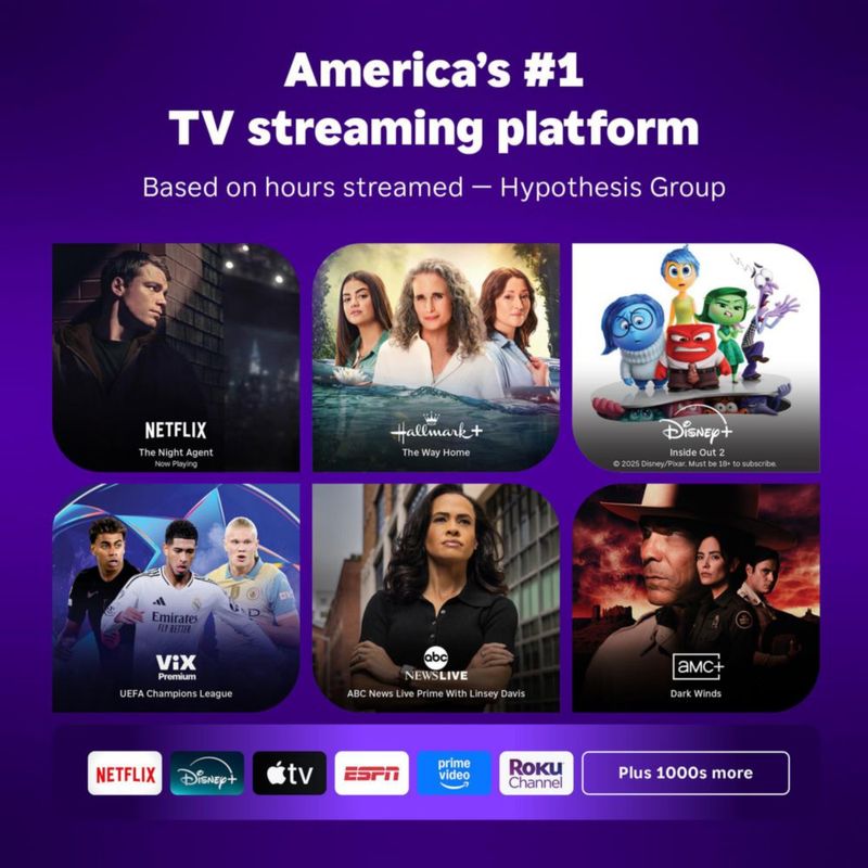 Dispositivo de streaming Roku Streaming Stick 2025 HD con control remoto por voz