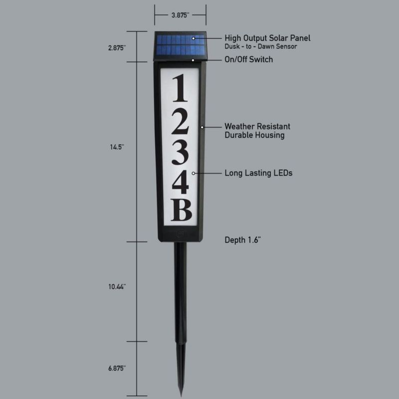 Luz solar de dirección Ontel Sensor Brite LED de 360° ajustable