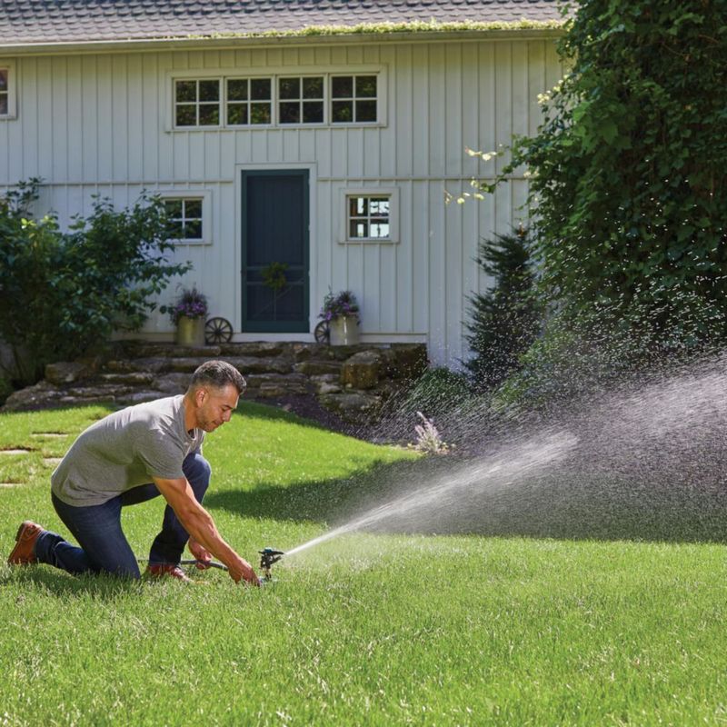 Aspersor de agua Gilmour Heavy Duty Circular con cobertura de 1700 m²