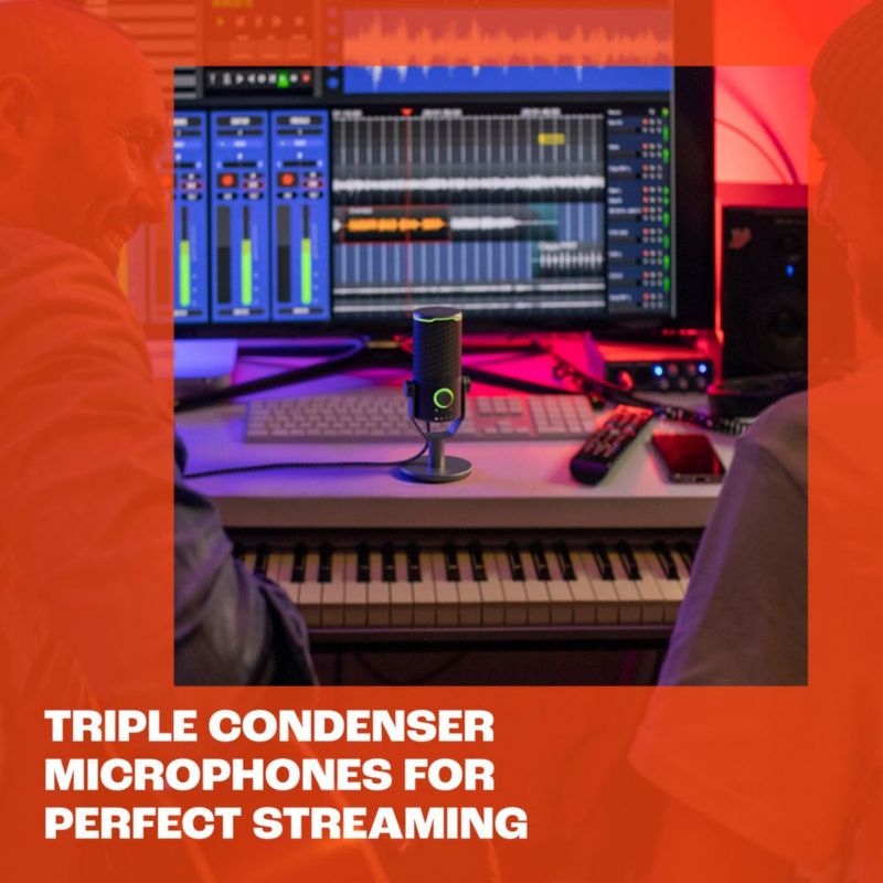 Micrófono USB JBL Quantum Stream de doble patrón para streaming