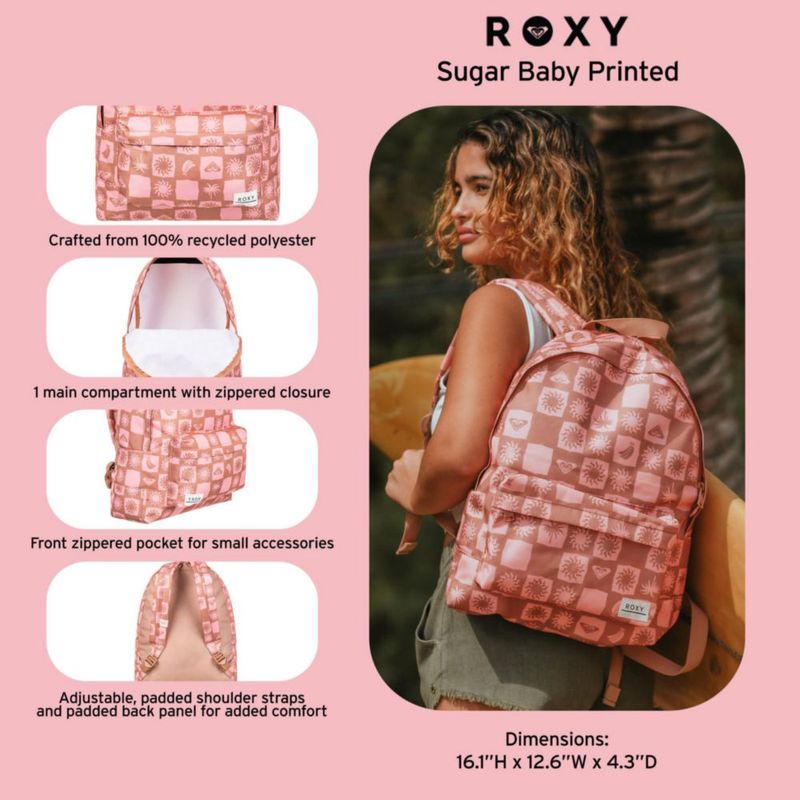 Mochila Roxy 14L Anthracite Sunny Floral Swim
