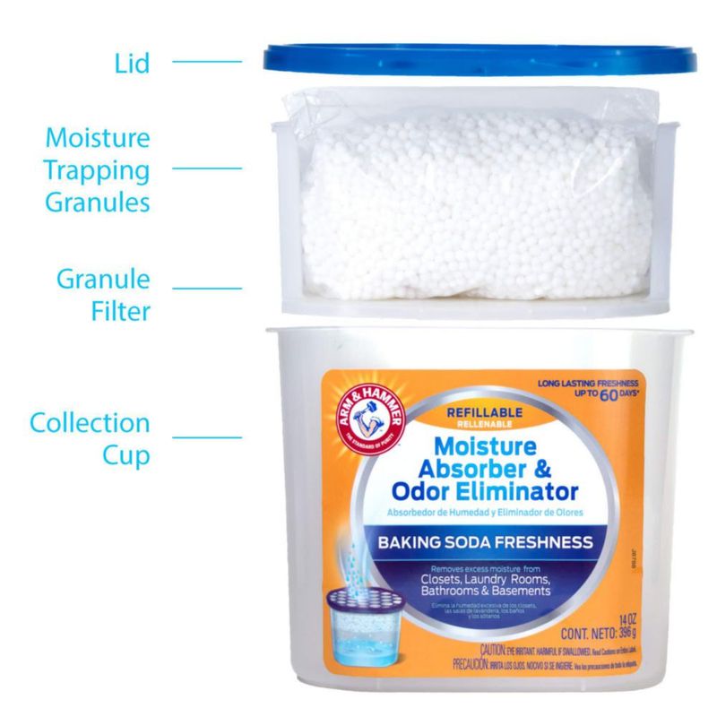 Area Deodorizer Arm & Hammer absorbente de humedad 396 ml