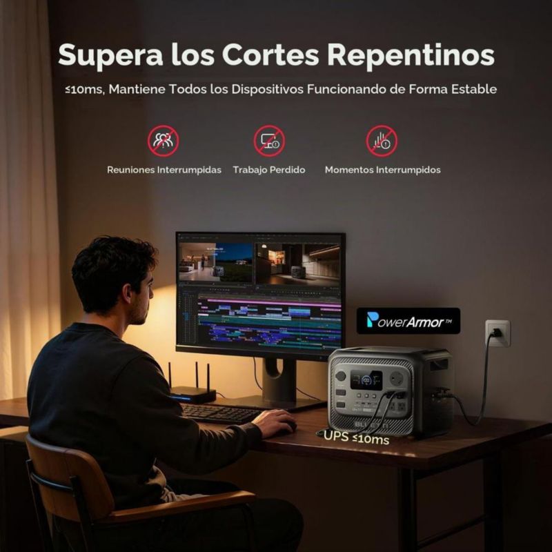 BLUETTI Elite 300 Estación De Energía Portátil 3014Wh De Capacidad Y 2400W De Salida, Batería LiFePO 120V Generador Solar